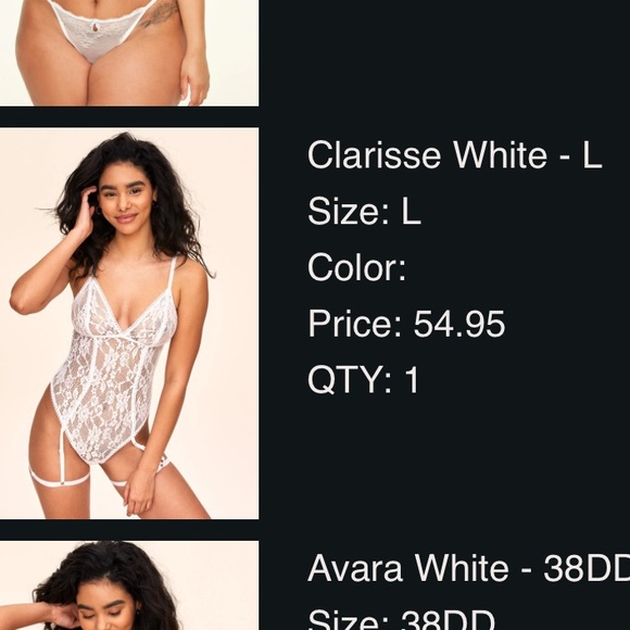 Adore Me- Clarisse Unlined Lingerie Bodysuit - Picture 7 of 7